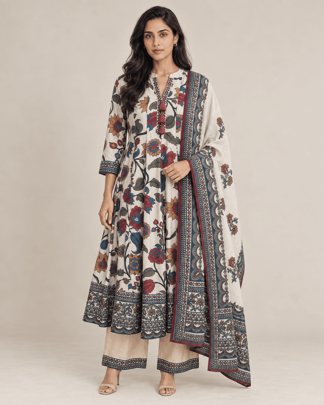 KALAMKARI KALIDAR SET